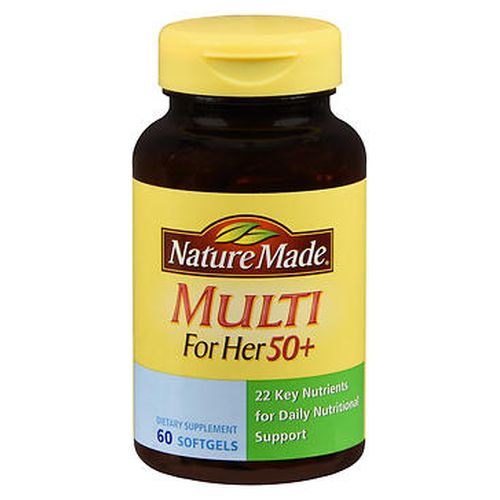 Nature Made, Nature Made Multi For Her 50+ Softgels, 60 Tabs