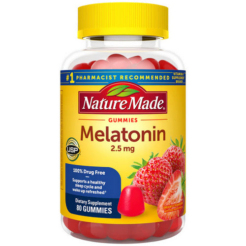 Nature Made, Melatonin, 2.5mg, 80 Count