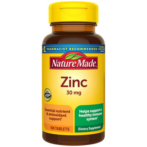 Nature Made, Zinc, 30mg, 100 Tabs