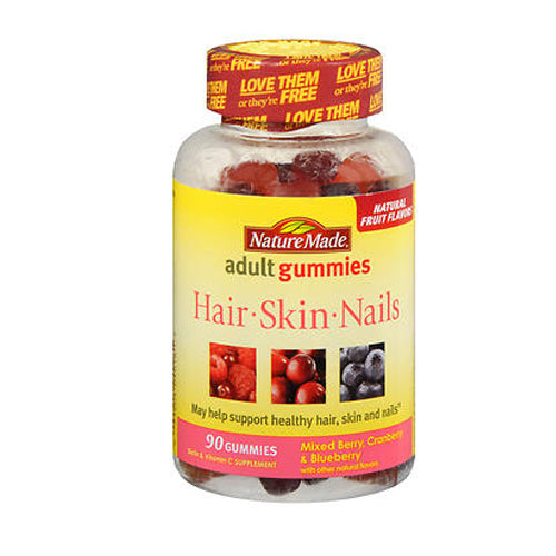 Nature Made, Adult Gummies Hair, Skin & Nails, 90 Gummies