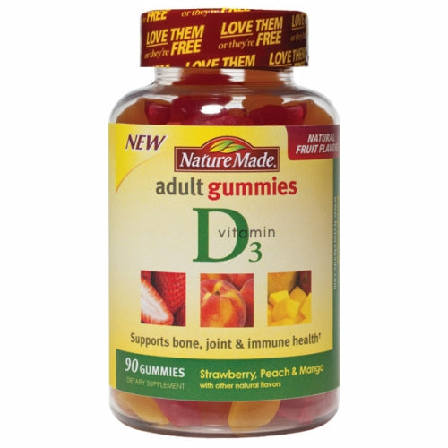 Nature Made, Vitamin D 2000 IU, 90 Gummies