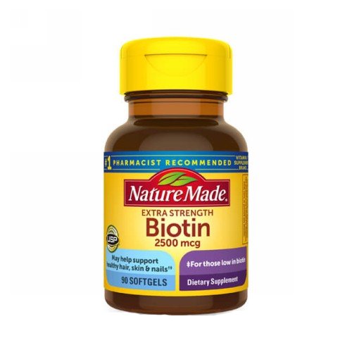 Nature Made, Biotin, 2500 mcg, 90 Count