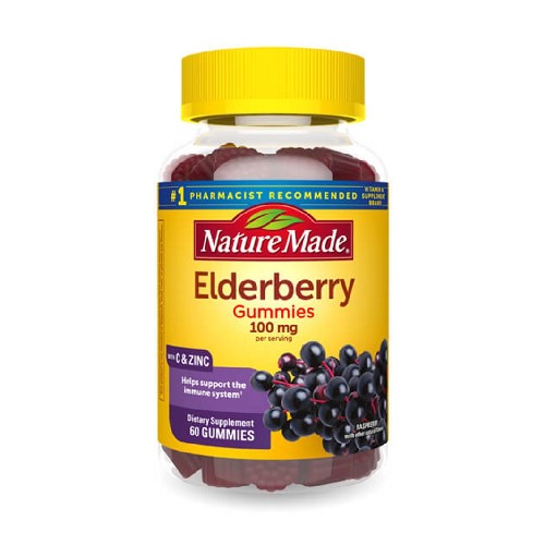 Nature Made, Elderberry Gummies, 60 Count