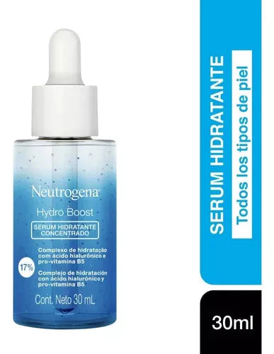 Neutrogena Hydro Boost Serum 30ml, 24hr Hydration, 17% Moisturizing Complex